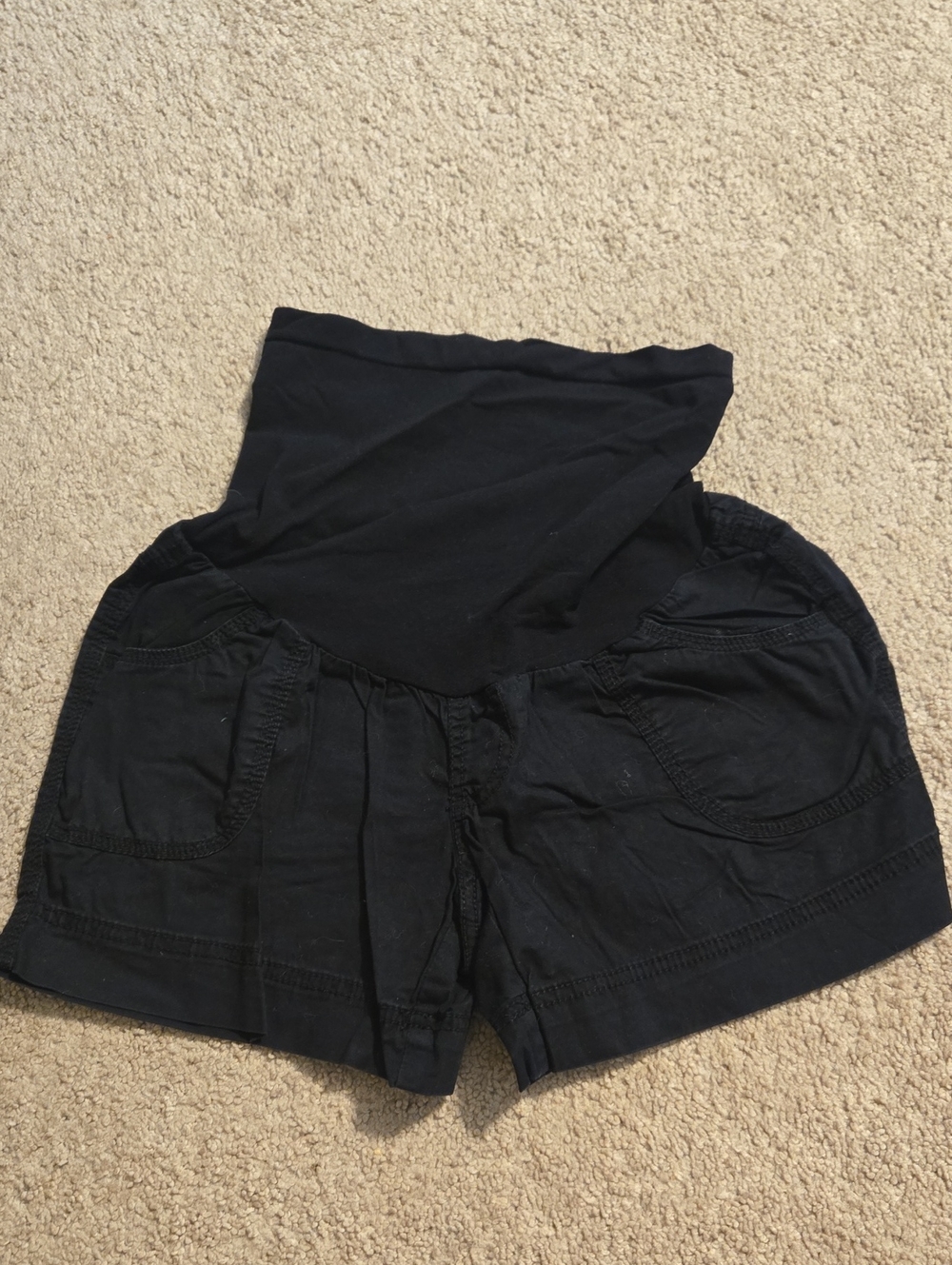 Black Maternity Shorts